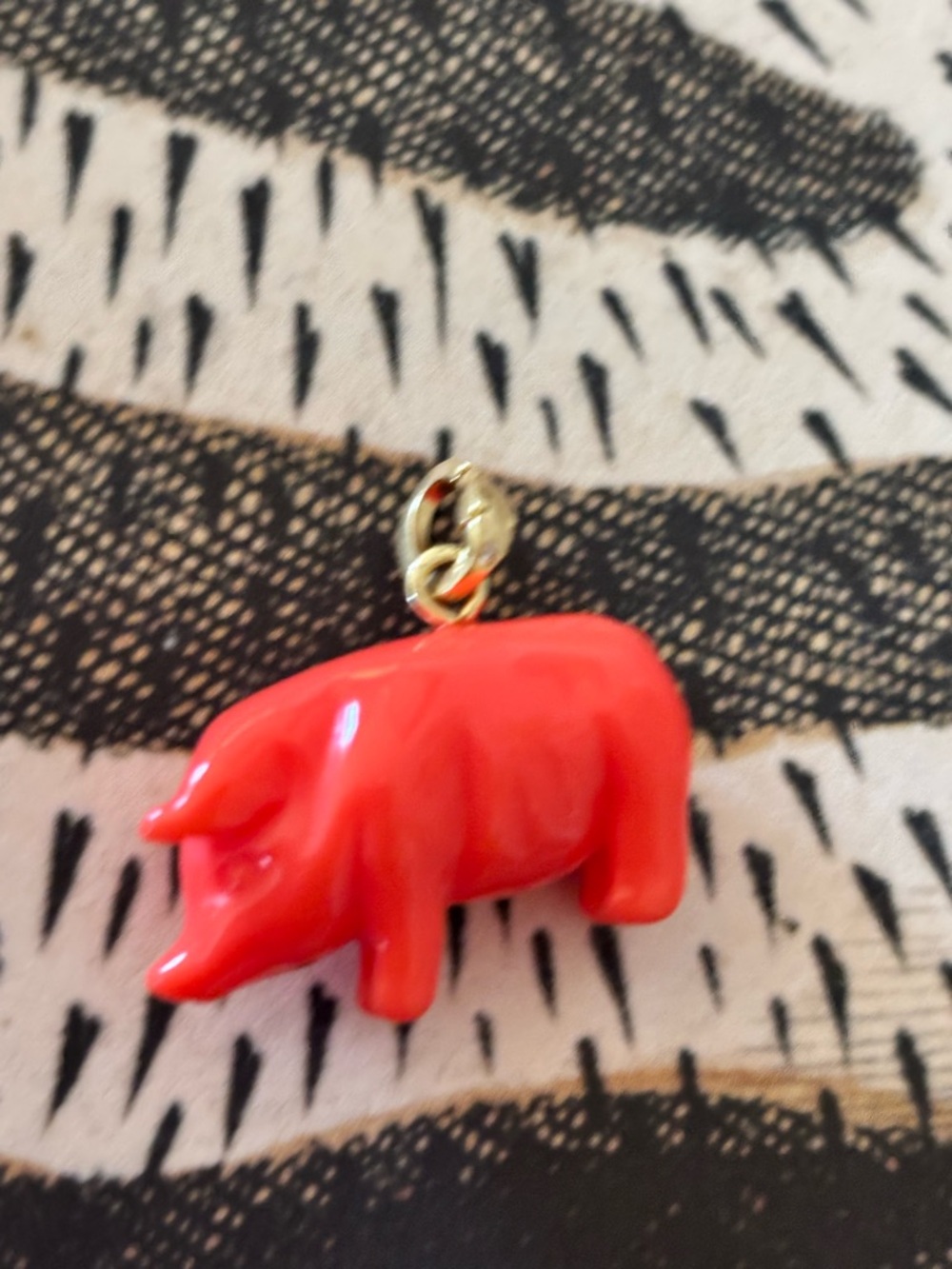 Clare V - Adorable Orange "Le Pig" Charm - EUC - Picture 10 of 10